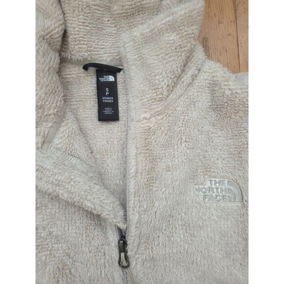 The North Face Women's Full Zip Osito Fleece Coat Jacket Small Beige - Picture 3 of 6